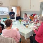 Craft Club session  having a "go" at tackling a new craft